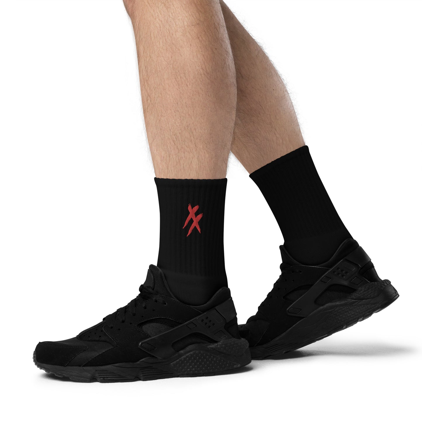 Red X's - Embroidered socks