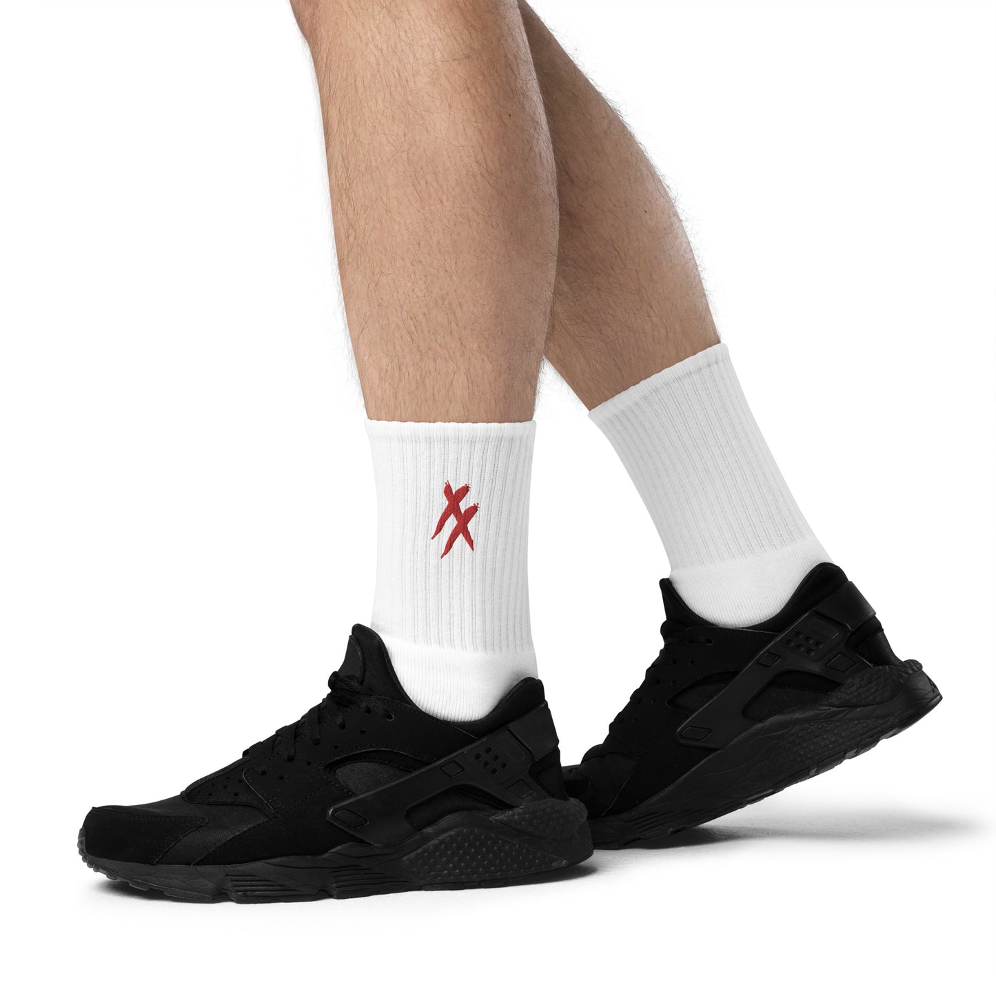 Red X's - Embroidered socks