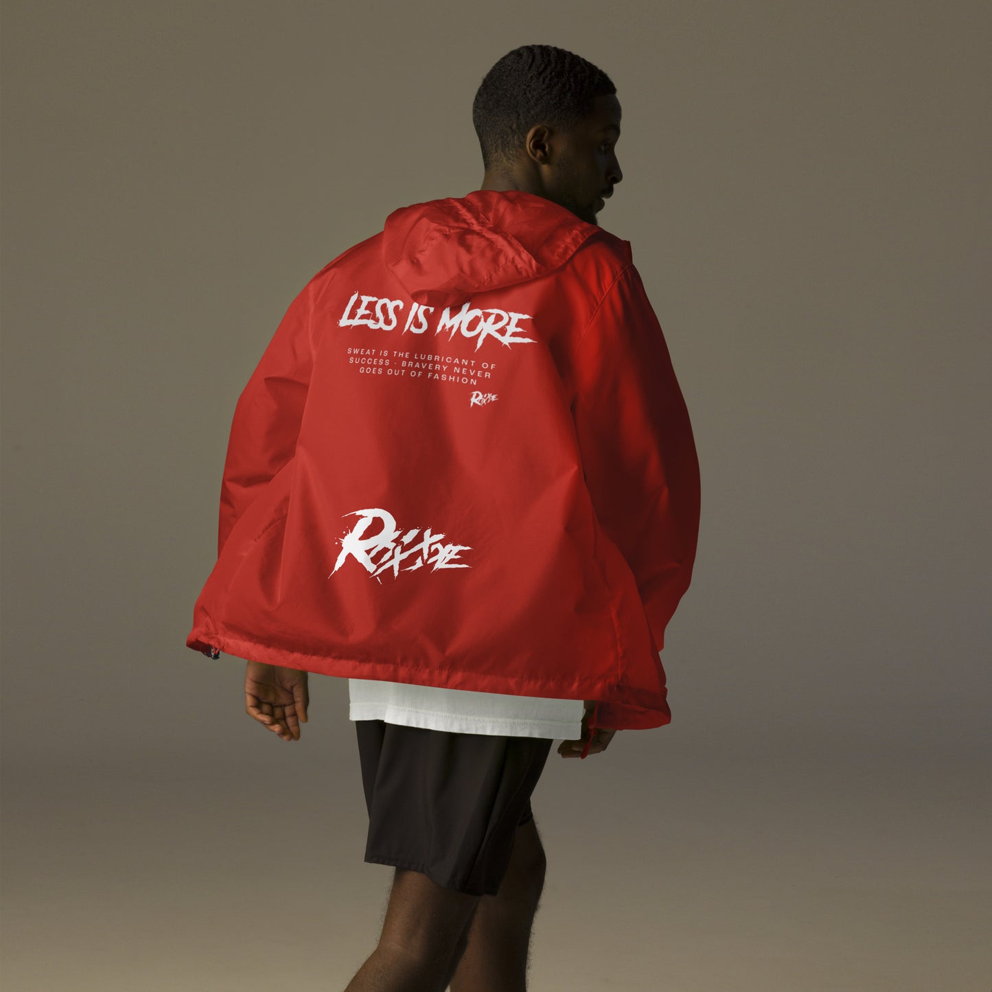 Unisex "Less Is More" Windbreaker