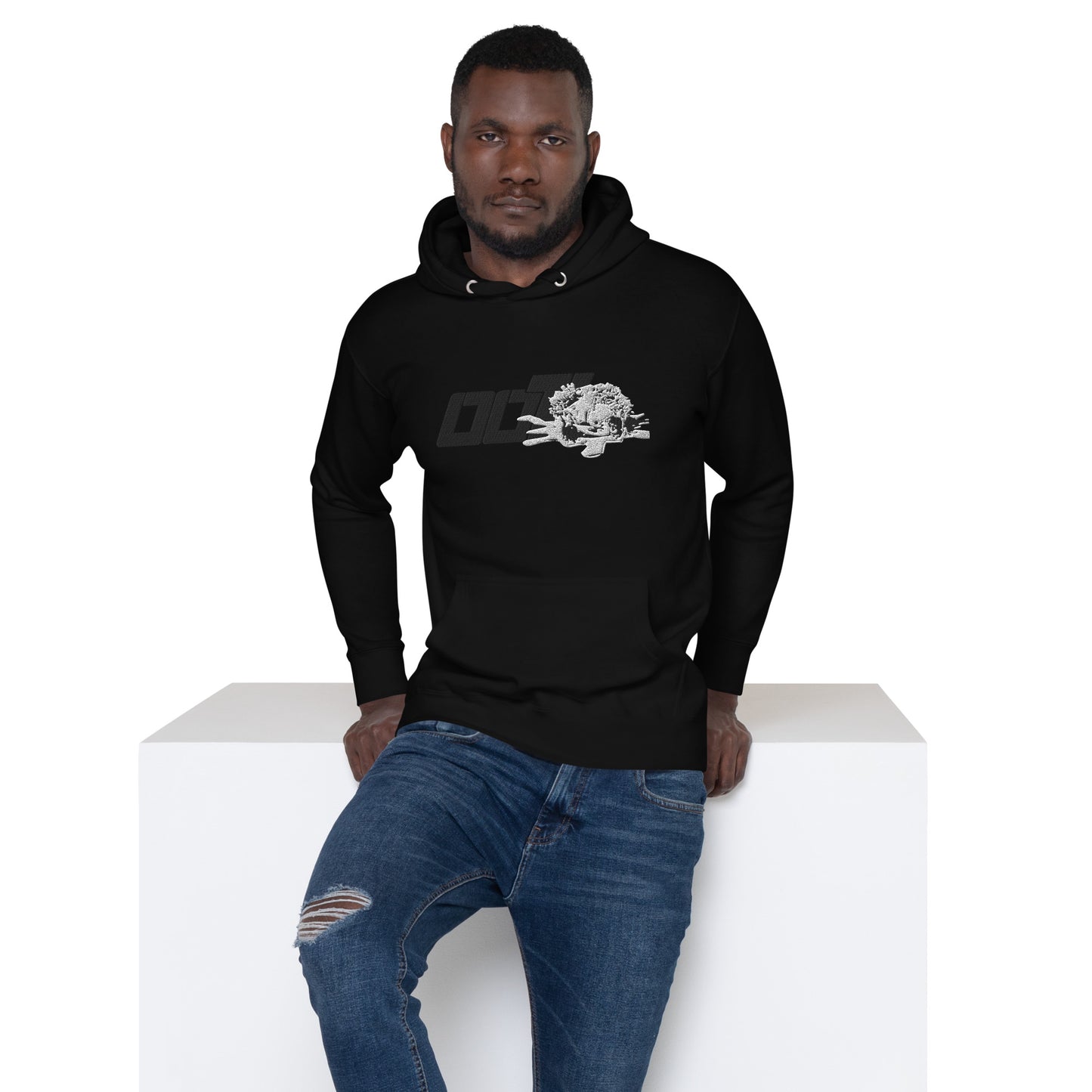 Unisex (Black) ooT World Embroidered Hoodie